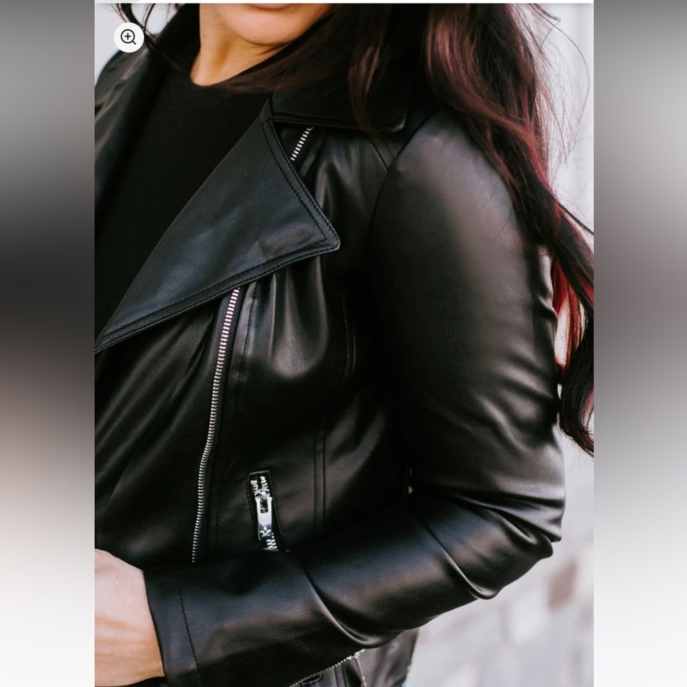 Lily & Lottie vegan leather jacket